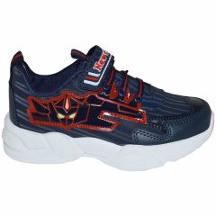 049 - NewciX Filet Spor Ayakkabı - Füme/Lacivert/Kırmızı