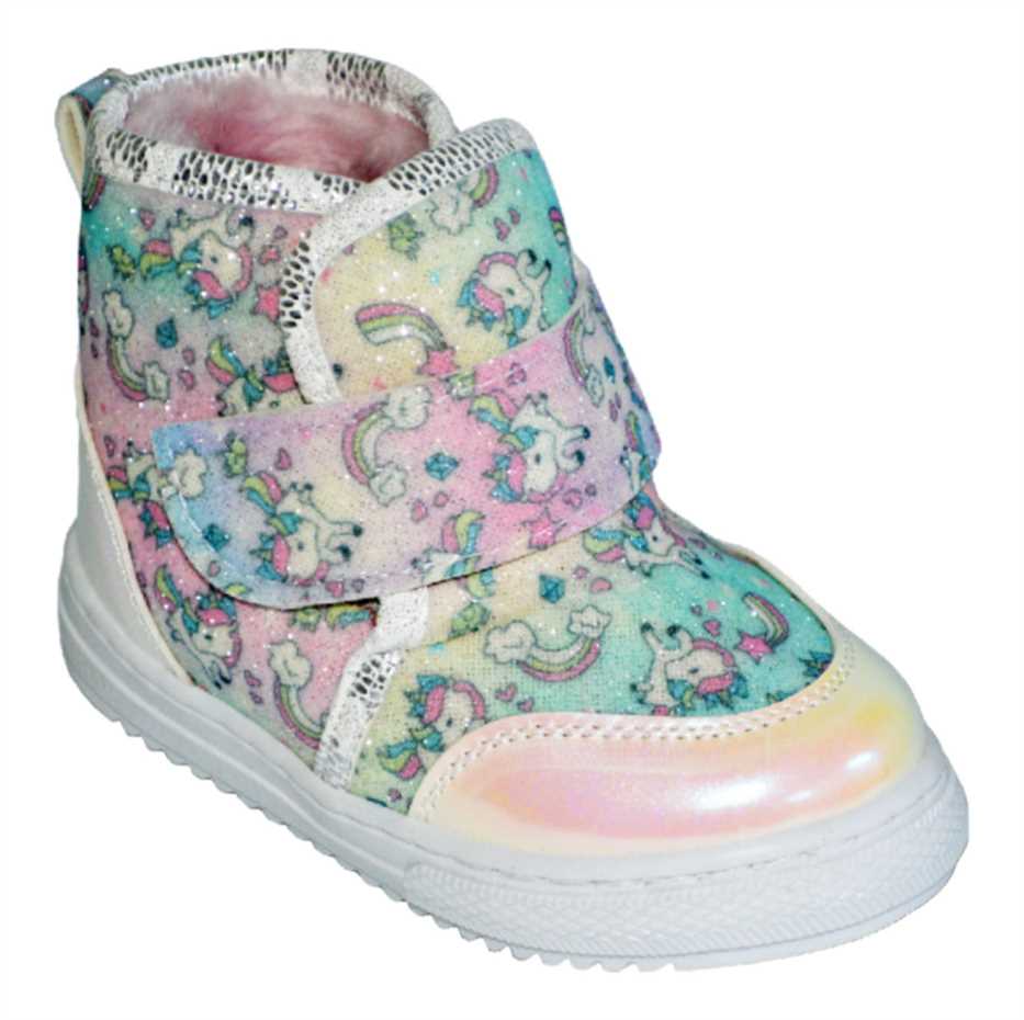 Içi Kürklü patik Bot - Pembe/Yeşil/Multicolor