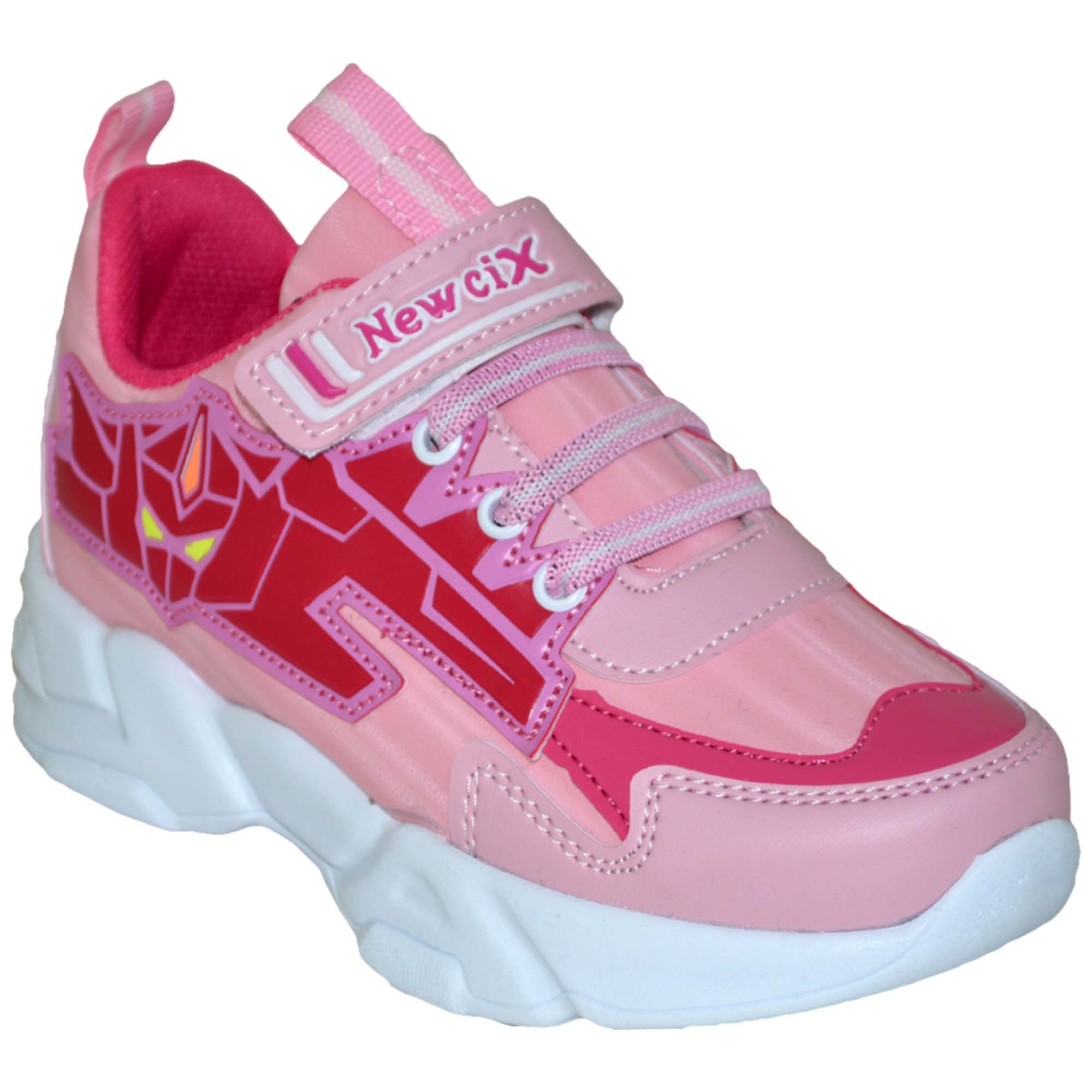 049 - NewciX Patik Spor Ayakkabı - Pembe/Kırmızı