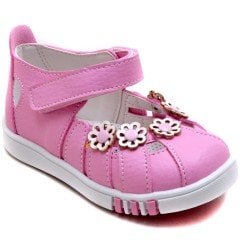 SB-104 Yeni Doğan Kız Çocuk Sandalet - Pembe