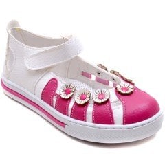 SG-461 Kız Çocuk Filet Sandalet - Pembe