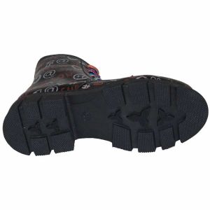 Desenli Fashion Filet Bot - Siyah