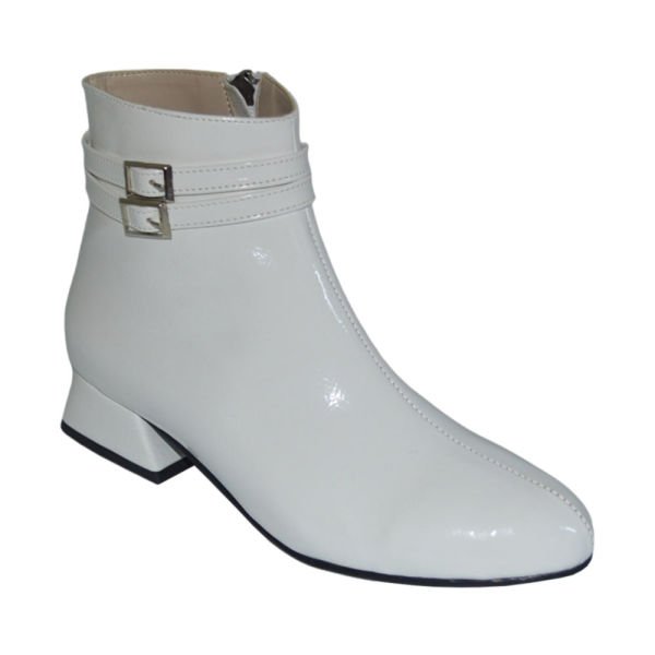 kadın kışlık stiletto - beyaz