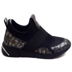 4568-R Spor Model Kadın Ayakkabı - Siyah